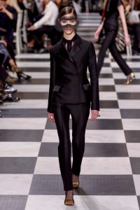 Model on the catwalk