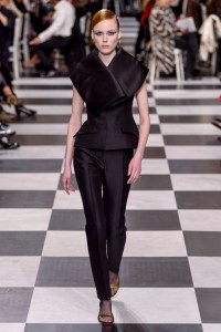 Model on the catwalk