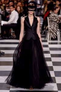 Model on the catwalk