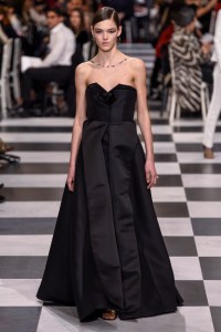 Model on the catwalk