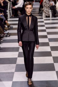 Model on the catwalk