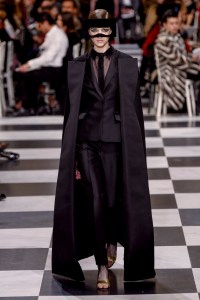 Model on the catwalk