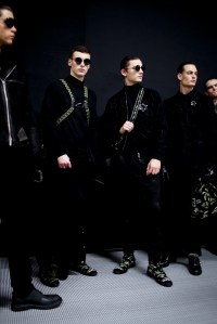 Backstage at Emporio Armani Men's Fall 2018