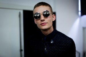 Backstage at Emporio Armani Men's Fall 2018