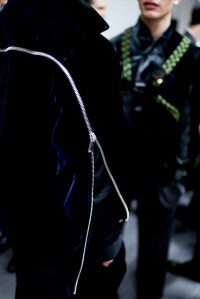 Backstage at Emporio Armani Men's Fall 2018