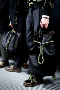 Backstage at Emporio Armani Men's Fall 2018