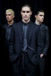 Backstage at Emporio Armani Men's Fall 2018