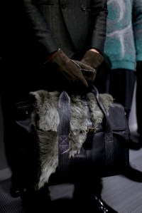 Backstage at Emporio Armani Men's Fall 2018