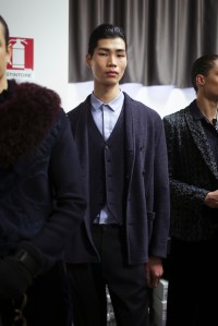 Backstage at Emporio Armani Men's Fall 2018