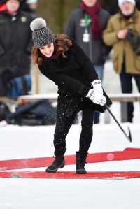 Catherine Duchess of Cambridge attends Bandy hockey event, Vasaparken, Stockholm
Prince William and Catherine Duchess of Cambridge visit to Sweden - 30 Jan 2018
WEARING BURBERRY