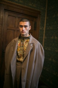 Backstage at Edward Crutchley Fall 2018