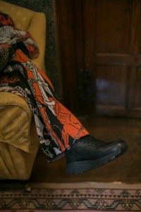Backstage at Edward Crutchley Fall 2018