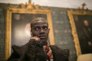 Backstage at Edward Crutchley Fall 2018
