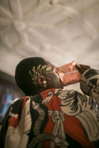Backstage at Edward Crutchley Fall 2018