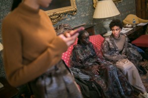 Backstage at Edward Crutchley Fall 2018