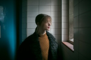 Backstage at Edward Crutchley Fall 2018