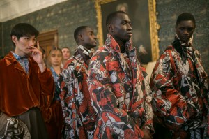 Backstage at Edward Crutchley Fall 2018