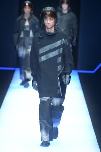 Model on the catwalk