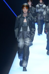 Model on the catwalk