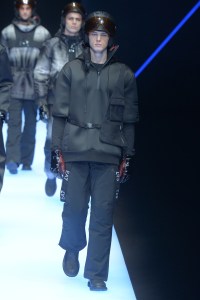 Model on the catwalk