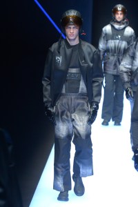 Model on the catwalk