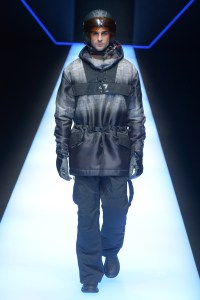 Model on the catwalk