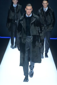 Model on the catwalk