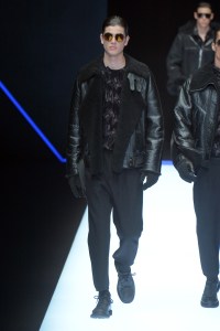 Model on the catwalk