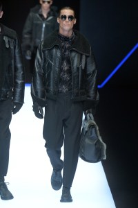 Model on the catwalk