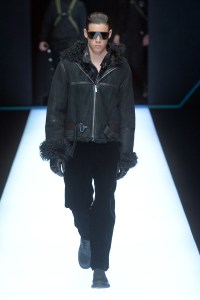 Model on the catwalk