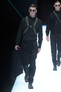 Model on the catwalk