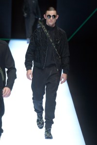 Model on the catwalk