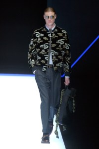 Model on the catwalk
