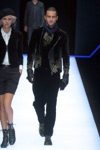 Model on the catwalk