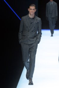 Model on the catwalk