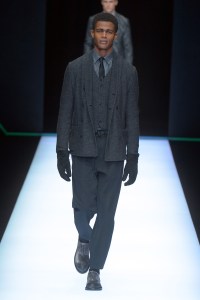 Model on the catwalk