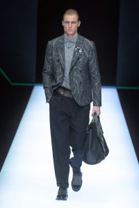 Model on the catwalk