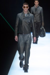 Model on the catwalk