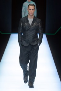 Model on the catwalk