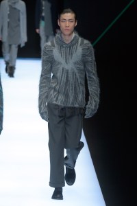 Model on the catwalk