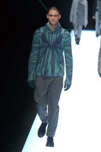 Model on the catwalk