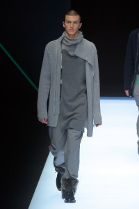 Model on the catwalk