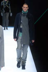 Model on the catwalk