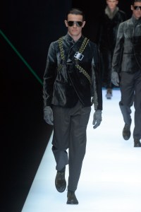 Model on the catwalk