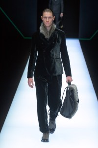 Model on the catwalk