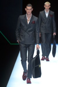 Model on the catwalk