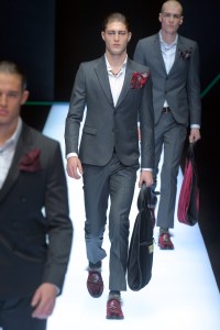 Model on the catwalk