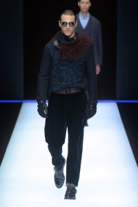 Model on the catwalk