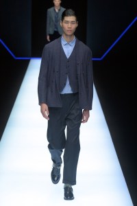 Model on the catwalk