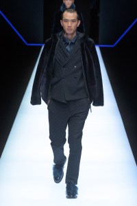 Model on the catwalk